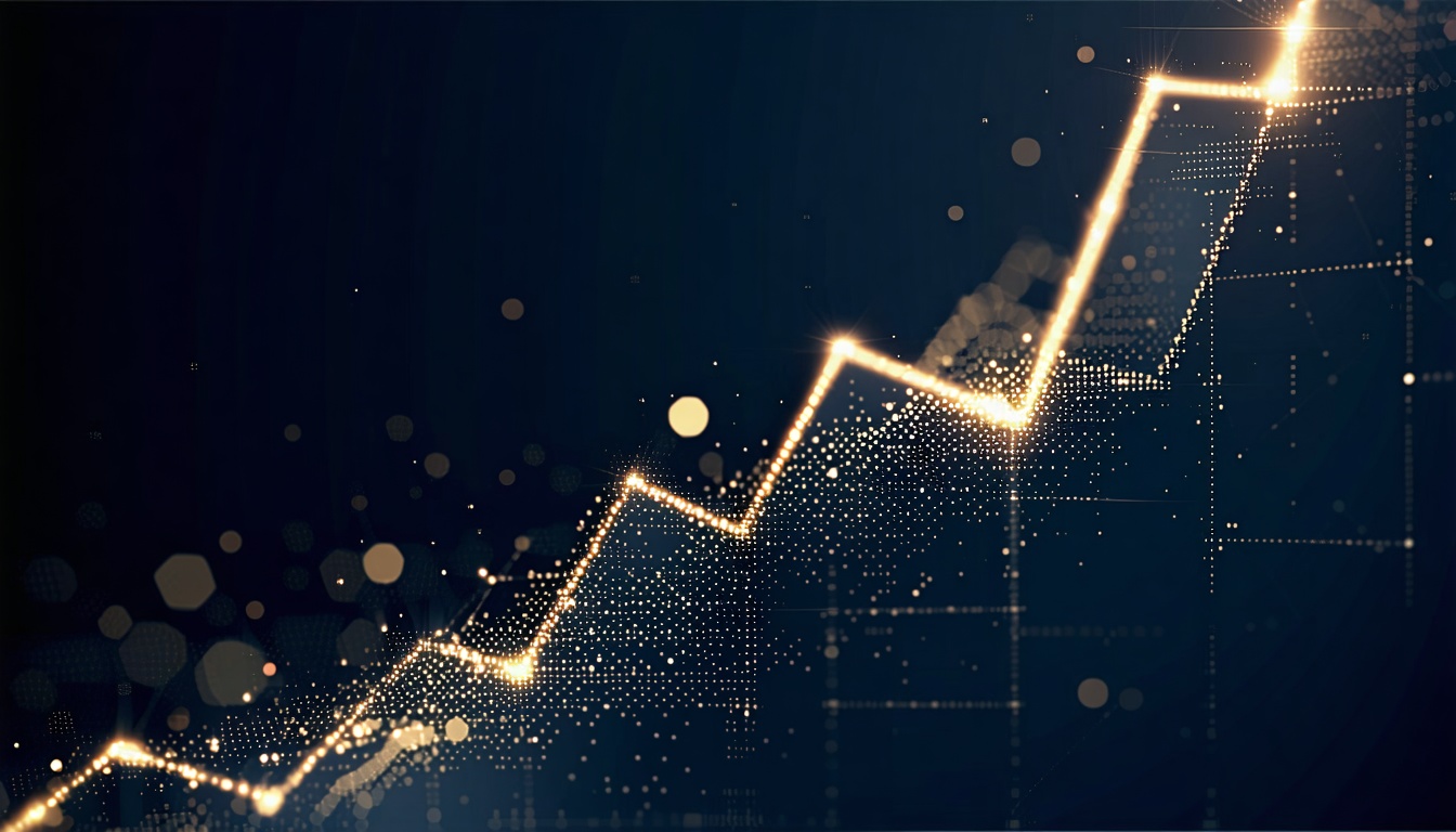 Abstract representation of startup growth and investment